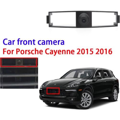 Car Special Front HD high quality Camera For Porsche Cayenne 2015 2016 Car front camera Waterproof Night Vision CCD high quality