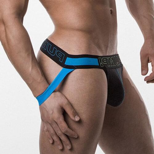 New Brand Cotton Quick Dry Sexy Gay Underwear Men Thong Men Jockstrap Men Lingerie G String Men Penis Pouch Gay Underwear