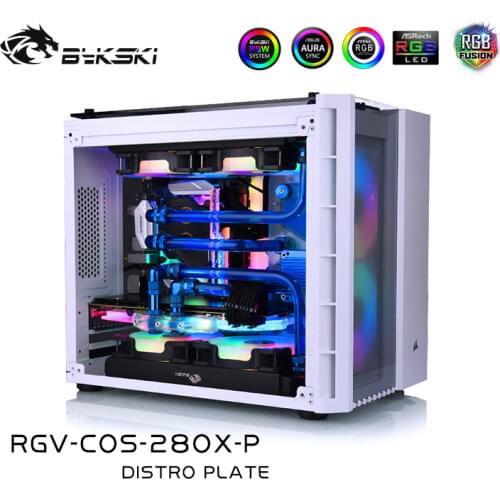 Bykski RGV-COS-280X-P Waterway Boards For Corsair 280Xd Case For Intel CPU Water Block & Single GPU Building