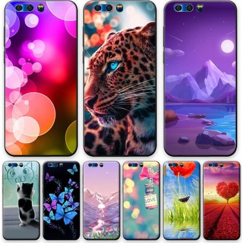For Honor 9 Case Phone Back Cover For Honor 9 Silicone Shockproof Case For Huawei Honor 9 Soft TPU Phone Case on Honor 9 Leopard