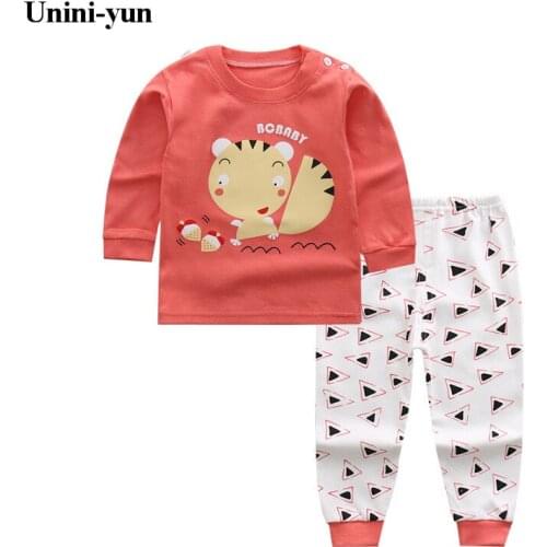 Bebes Boys Set 2017 Autumn Baby Boy Girl Clothes Casual tiger Print Shirts + pants Children Clothing Sets For 12M-8Y Kids Outfit