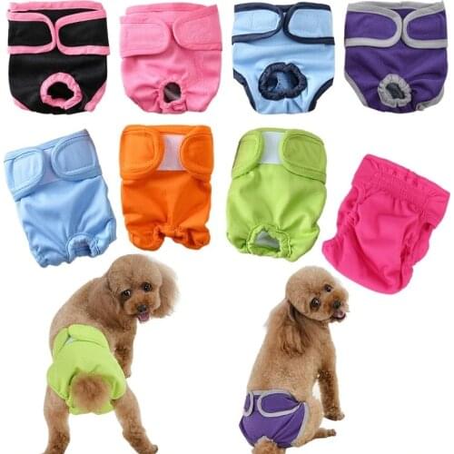 Dog Physiological Pants XS-XXL Diaper Sanitary Washable Female Dog Shorts Panties Menstruation Underwear Briefs Jumpsuit For Dog