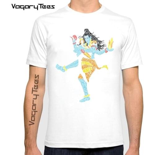 Shiva Typography print t shirt streetwear men Lord Shiva fashion Shiva t-shirt Harajuku shirts homme t shirt