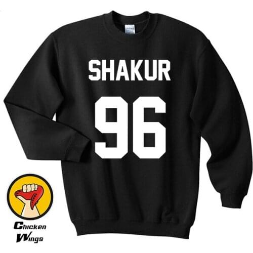 Shakur 96 Shirt Tupac 2PAC Shirts Crewneck Sweatshirt Unisex More Colors XS - 2XL