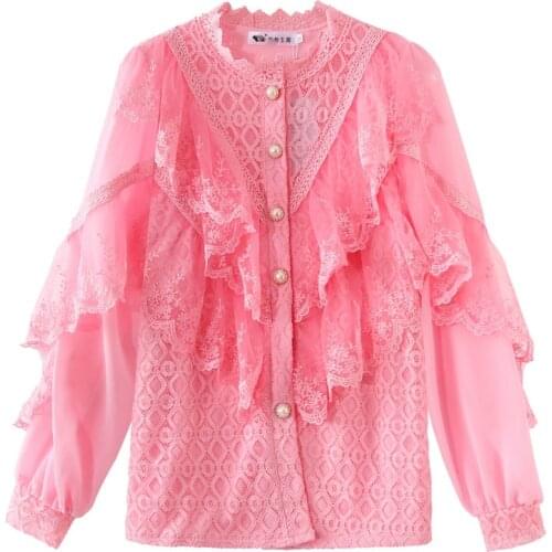 Кружевные блузки GKLJEGMML China At AliExpress