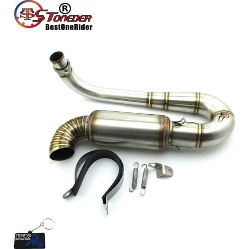 STONEDER Under Snake Exhaust Muffler For Honda Monkey - Dax ST CT - Gorilla - Cub - Chaly Skyteam TNT City Skymax Replicas