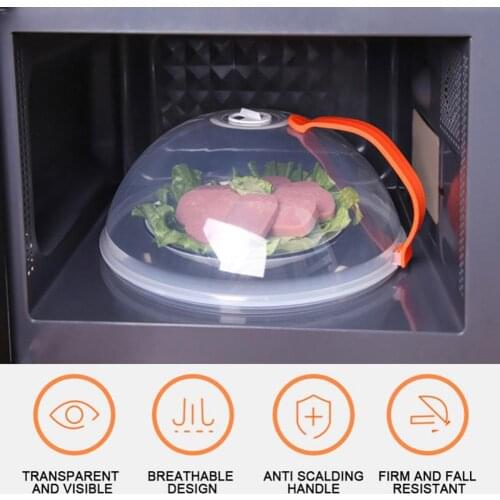 Microwave Food Cover Washable Effective Easy-using Microwave Plate Lid for Chef Food Fresh Keeping Sealed Covers Kitchen Tools