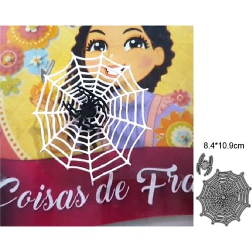 Metal Cutting Dies Cut Mold Halloween Spider Web Decoration Scrapbook Paper Craft Knife Mould Blade Punch Stencils dies