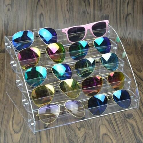Multi Layers Jewelry Organizer Acrylic Stand Nail Polish Shelf Eyeglass Glasses Frame Rack Display Sunglass Women Storage Box