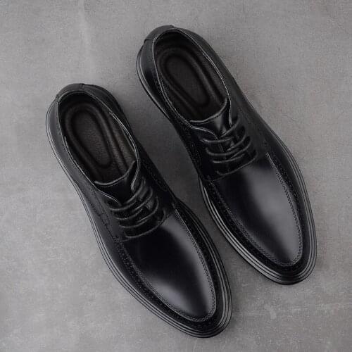 Flat mens informales casuales de fashion causal leather Casual cuero man spring for Sneaker para hombre sapato shose men black