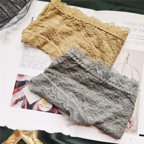 Lace French Womens Panties Lingerie Sexy Low Waist Girls Underwear Corset Lace Sexy Lingerie Seamless Transparent Breathable