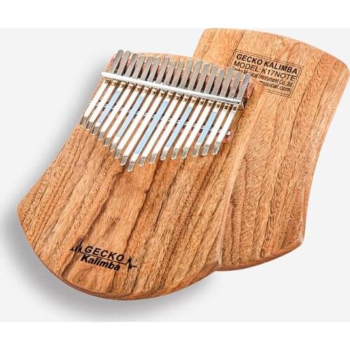 MUKU Kalimba 17 Keys Thumb Piano builts-in EVA high-performance protective box, tuning hammer and study instruction