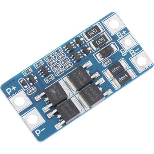 2S 10A 7.4V 18650 Lithium Battery Protection Board 8.4V Balanced Protection Instrument And Acc