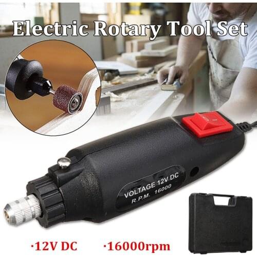 60pcs Rotary Tool Mini DC12V Electric Grinder with Various Wheel Head Steel Wire Brush Precision Polishing Abrasive Tools Kit