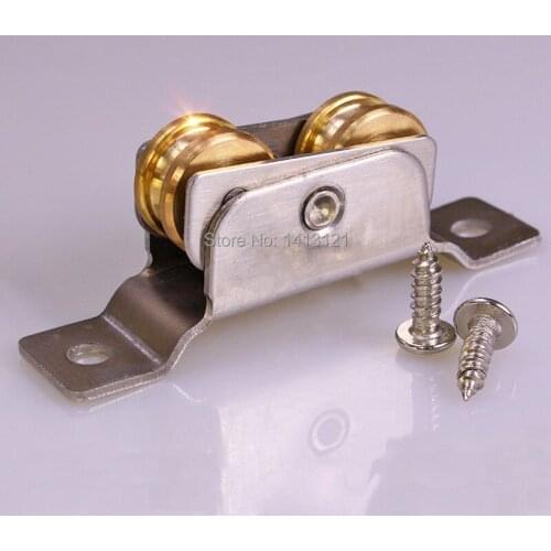 Window roller sliding door plastic steel window pulley Aluminum alloy doors and windows brass wheel muted roller house hardware