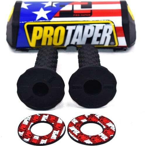 Handle Grips with Pro Taper Handlebar Pad Fat Bar Chest Protector Cross Fit 1-1/8 handle bar motorcycle Dirt bike pit bike