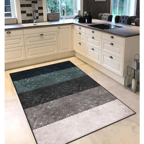Grey color stripe rectangle patterned kitchen rug modern carpet rug personalized gift free shipping kitchenware grey runner