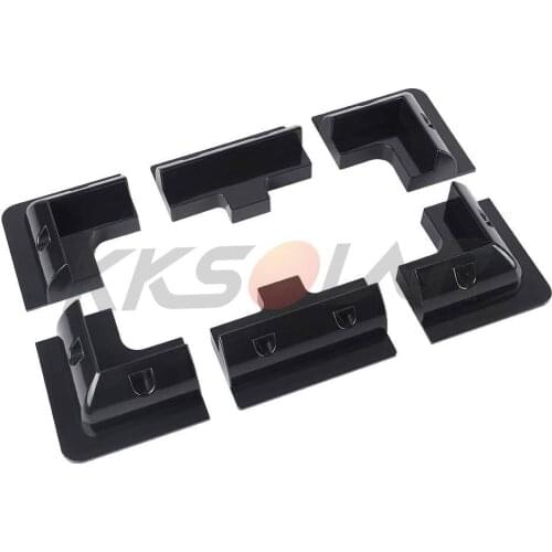 6pc ABS Solar Bracket Panel Mounting System for Caravan Motor Home RV Black /White