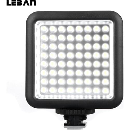 Godox LED64 LED Video LED Lamp for DSLR Camera Camcorder mini DVR as Fill Light for Wedding News Interview Macro photography