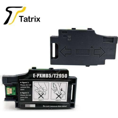 Tatrix 2PK compatible T2950 PXMB5 Waste ink Container for epson WorkForce WF100 WF-100W PX-S05B/S05W Maintenance tank