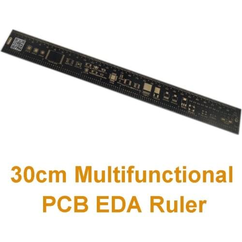 30cm Multifunctional PCB Ruler EDA Measuring Tool Accurate Metal High Precision Protractor 300mm 11.8 "