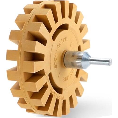 4-inch Rubber Grinding Wheel Quick De-glue Abrasive Disc Rotating Tool Removal Car Stickers and Tape Polishing Wheel