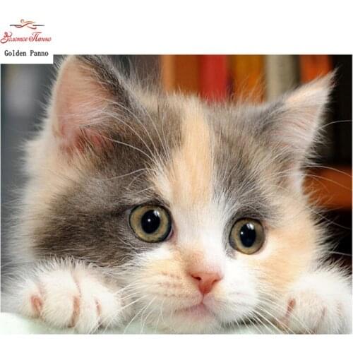 5D DIY Diamond Painting animal cat Diamond Embroidery Cross Stitch Rhinestone Mosaic Home decor Christmas gift