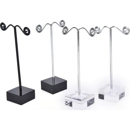 Acrylic Metal Tree Earring Necklace Jewelry Display Stand Rack Holder