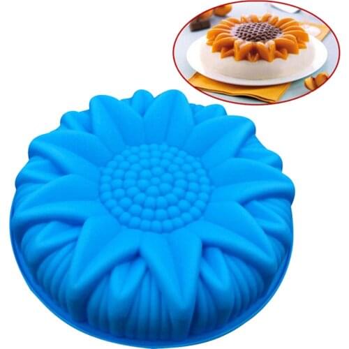 Big Silicone Cake Mold Dessert Molds Large Sunflower Styling Pastry Moulds