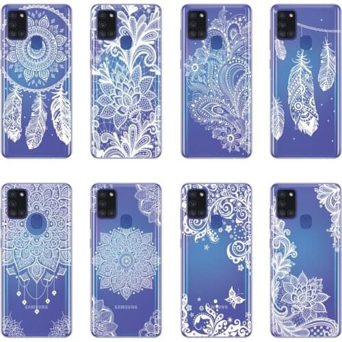 Retro Mandala Flower Phone Case For Samsung A21S Cover TPU Cases For Samsung A51 A71 A10 A20 A30 A40 A50 Dreamcatcher Shell Capa