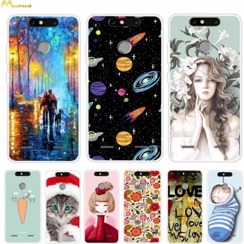 For ZTE Blade V8 Mini Cases Phone Cover For ZTE BLADE V0850 Case Cartoon TPU Soft Silicone Fundas For ZTE V8mini Case Protective