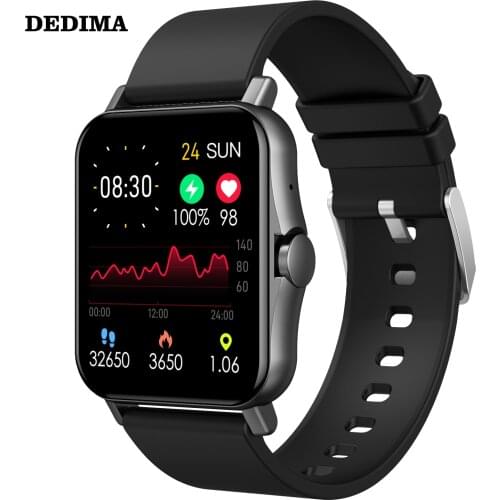 DEDIMA 1.4 inch Smart Watch Men Full Touch Fitness Tracker Blood Pressure Smart Clock Women GTS Smartwatch for Android iOS