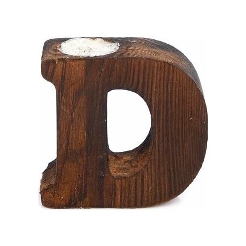 Pony Bed Wood Decorative Letter D candle holder candle and candlestick свеча и подсвечник vela y candelero