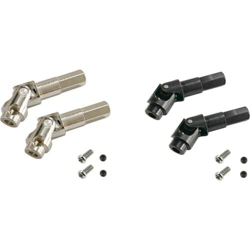 For WPL C14 C24 C34 B24 B36 MN D90 D91 MN99S RC Car Parts 2Pcs Metal Universal Steering Joint Drive Shaft Accessories
