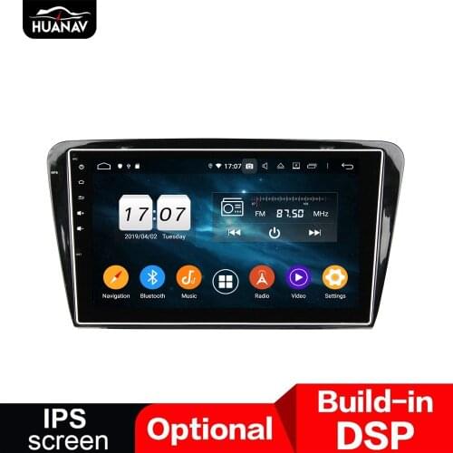 DSP Android 9 GPS Navigation Car DVD player for Skoda Octavia 2014 2015 auto radio auto stereo player head uint multimedia 4+64