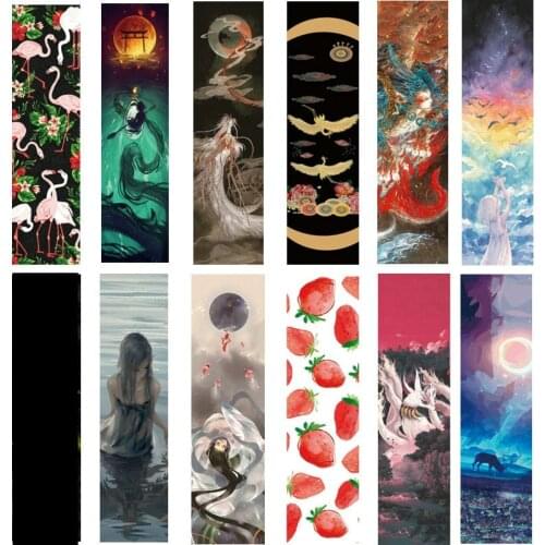 Double Rocker Sandpaper Long Board Skateboard Sandpaper Professional Sticker Air Hole Waterproof And Wear Resistant Sticker 84