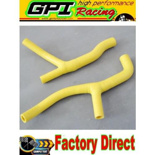 GPI silicone radiator hose FOR Suzuki DRZ400E DR-Z400E DRZ 400E 2000-2002 2001 00 01 02 YELLOW