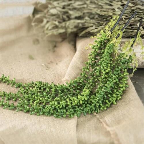 Artificial Plant Hanging Fake Flower Plastic Vine Willow Decor Flowers Artificial Hanging Plant For Home Garden Wall Decor Plant