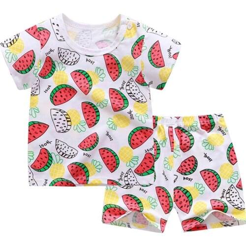 0-4y Infant Newborn Baby Girls Clothes Baby Boys Clothes Set 2pcs Outfits Kids Baby Tshirt Children Clothing Kid Sport Suit