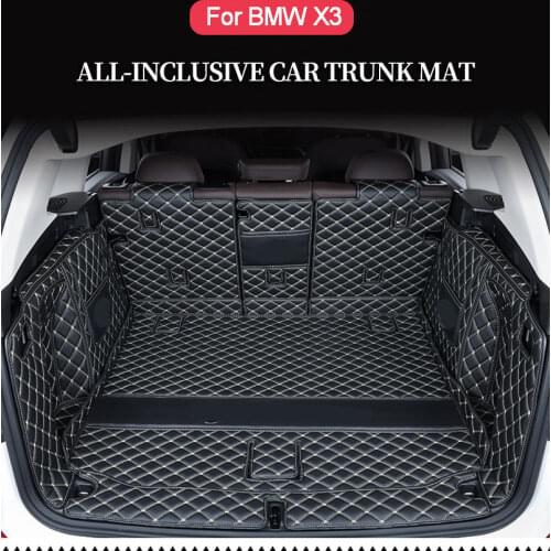 For BMW X3 G01 Car Trunk Mat Acoustic Fabric Car Upholstery Floor Mats Cargo Liner Interior Accessories Automobiles Parts 18-20