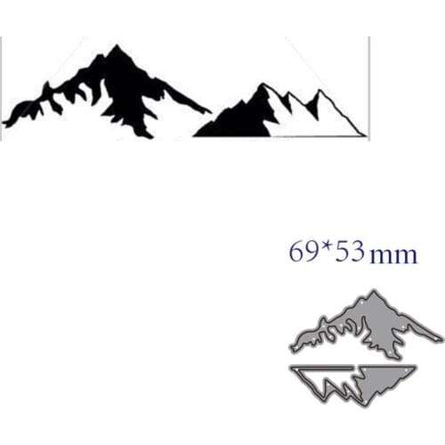 Metal cutting dies cut die mold Mountains decoration Scrapbook paper craft knife mould blade punch stencils dies