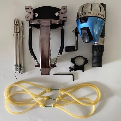 Powerful Fishing Slingshot Rifle Crossbow Fish Shooting Arrow Launcher Or Precise Fishing Hunting Sling Shot With Arrows Tools