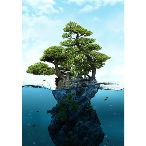 Square drill diamond Embroidery Mosaic painting kit rhinestones diy diamond painting room decor Craft Fantasy seascape 6553R