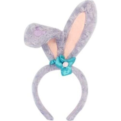 New Disney Star Delo Headband Rabbit Ears Headband Sherry Card-land Duffy Rose Plush Headband For Children