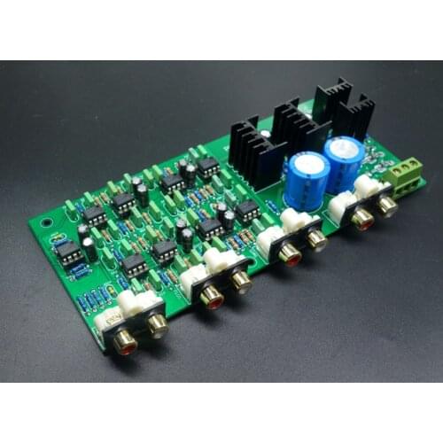 Latest upgrade HIFI Electronical 3 Way Crossover PCB ClassA Power Linkwitz-Riley filter 6-Channel Crossover-point 310HZ/3.1KHz
