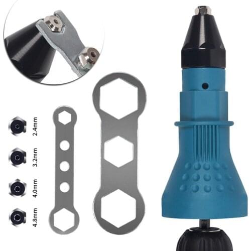 New Hilda Cordless Electric Rivet Nut Riveting Tool Drill Adapter 2.4Mm-4.8Mm