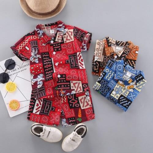 New Summer Fashion Newborn Baby Clothes Children Boys Shirt+Shorts 2Pcs/Set Toddler Sport Costume Girls Clothing Kids Tracksuits