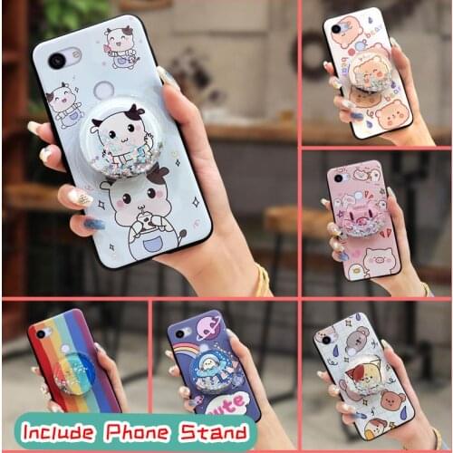 New Arrival Lovely Phone Case For Google Pixel 3A/Pixel 3 Lite TPU Cute Cover foothold Anti-dust