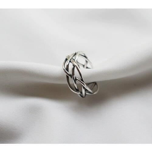 Punk Vintage Silver Color Cross Chains Rings For Women Men Gothic Antique Jewelry Anillos 2020