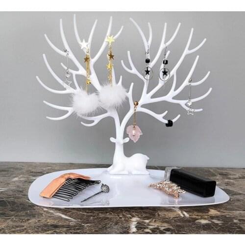 NEW Deer Head Jewelry Display Stand Necklace Storage Holder Women Jewelry Pendant Earrings Necklace Display Stand High Quality